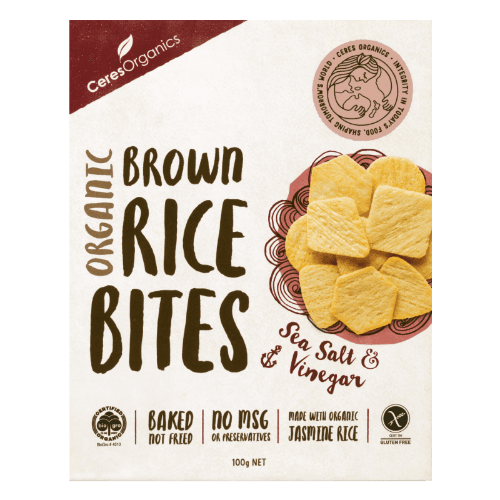 Ceres Organics Organic Sea Salt & Vinegar Brown Rice Bites