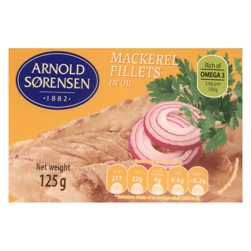Arnold Sorensen Mackerel Fillets In Oil