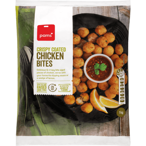 Pams Crispy Coated Chicken Bites