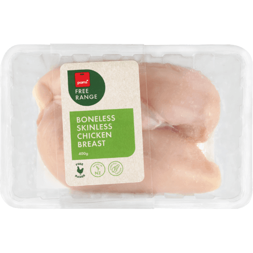 Pams Free Range Boneless Skinless Chicken Breast