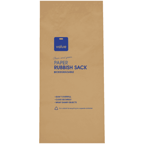 Value Biodegradable Paper Rubbish Sack