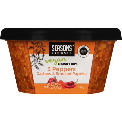 Seasons 3 Pepper & Cashew With Smoked Paprika Chunky Dip