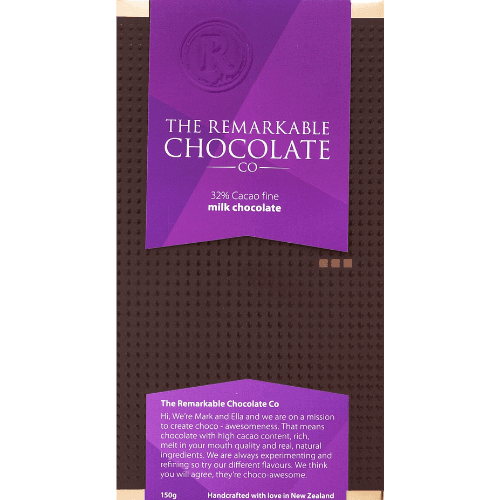The Remarkable Chocolate Co 32% Cacao Fine Milk Chocolate Block