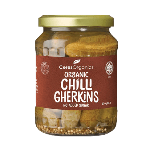 Ceres Organics Organic Chilli Gherkins With No Added Sugar