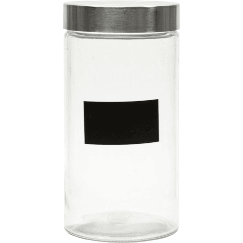 Seymours Large Canister with Black Board Label