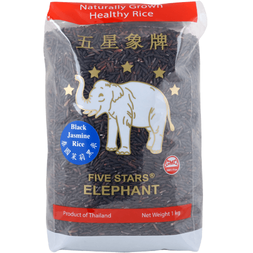 Five Stars Elephant Thai Black Jasmine Rice