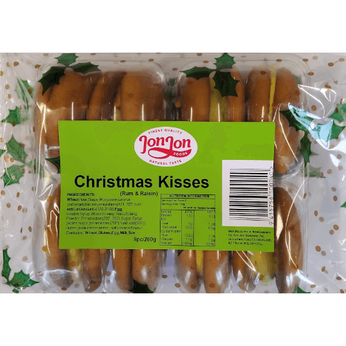 Jon-Jon Christmas Kisses with Rum and Raisins Plain Pack