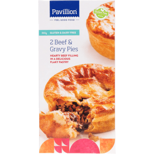 Pavillion Gluten & Dairy Free 2 Beef & Gravy Pies