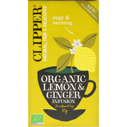 Clipper Clipper Organic Lemon & Ginger Infusion 20pk 50g