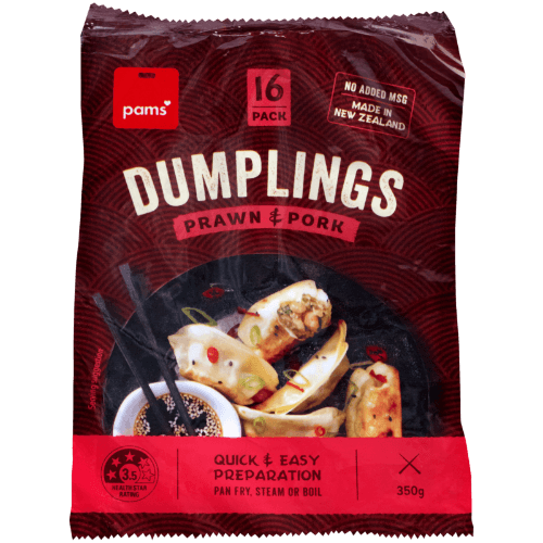 Pams Prawn & Pork Dumplings 350 g