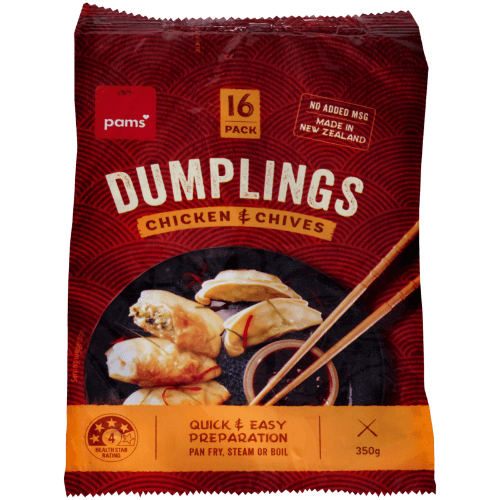 Pams Chicken & Chives Dumplings 350 g