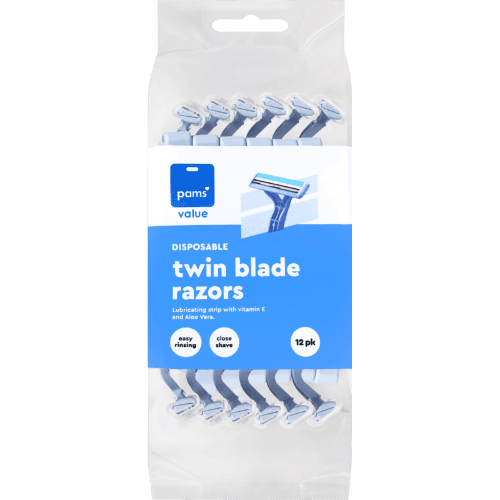 Pams Value Twin Blade Disposable Razors