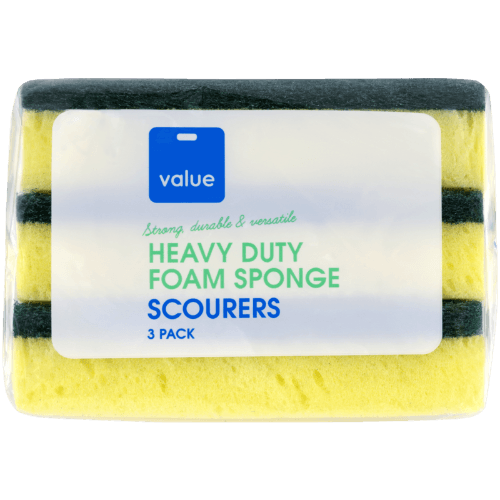 Value Heavy Duty Foam Sponge Scourers