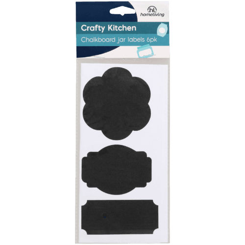 Homeliving Chalkboard Jar Labels 6 pack