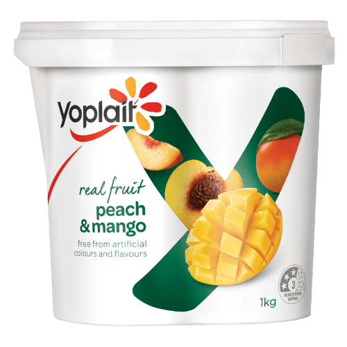 Yoplait Real Fruit Peach & Mango Yoghurt