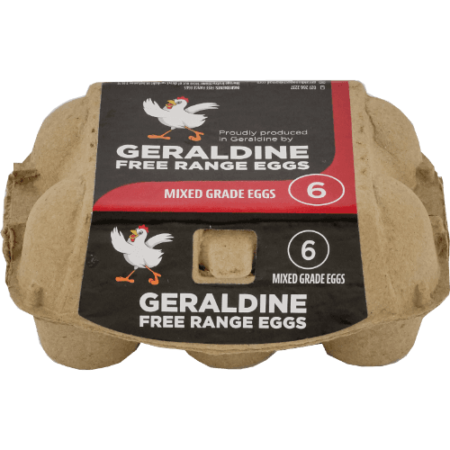 Geraldine Free Range Eggs Mixed 6 pack