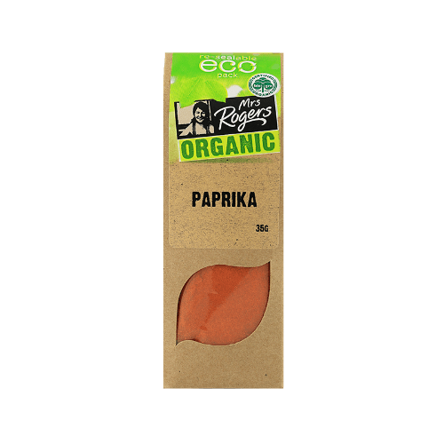 Mrs Rogers Organic Paprika Ground ECO Pack