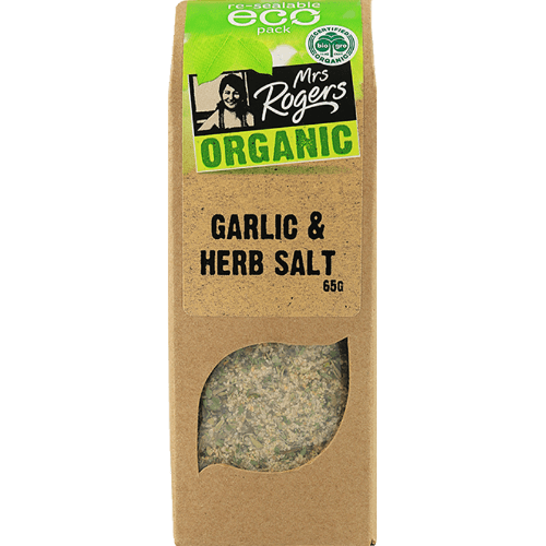 Mrs Rogers Organic Eco Garlic & Herb Salt