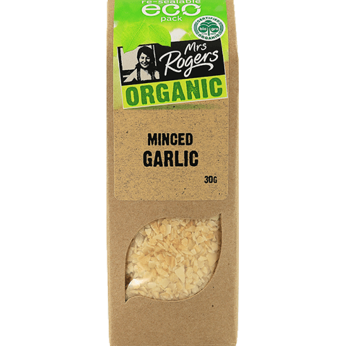 Mrs Rogers Organic Eco Minced Garlic