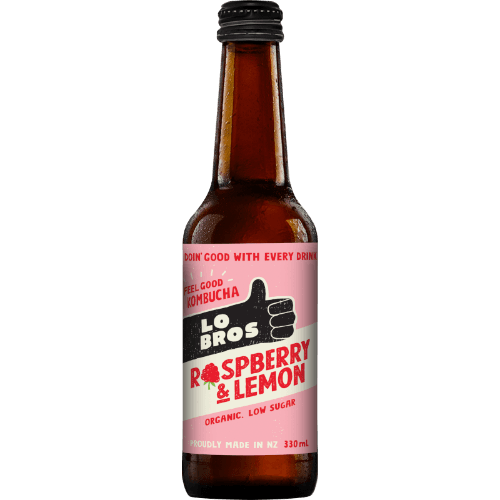 Lo Bros Raspberry & Lemon Kombucha
