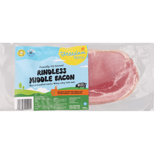 Freedom Farms Rindless Middle Bacon