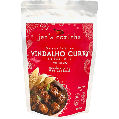 Jen's Cozinha Goan Vindalho Curry Powder Med - Hot Foil Pouch
