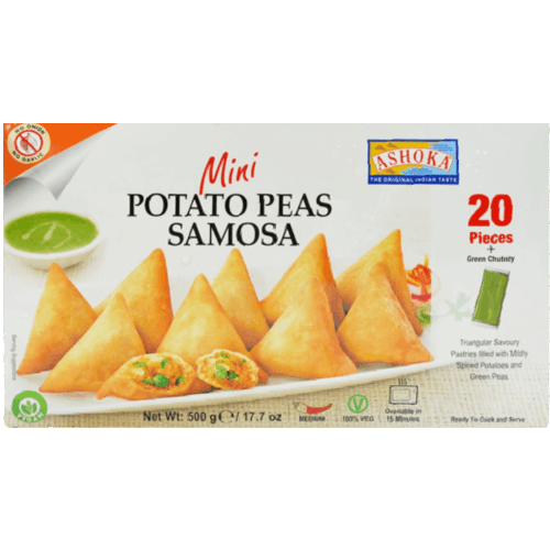 Ashoka Mini Punjabi Samosa Nong (Potato Peas) 20 pack