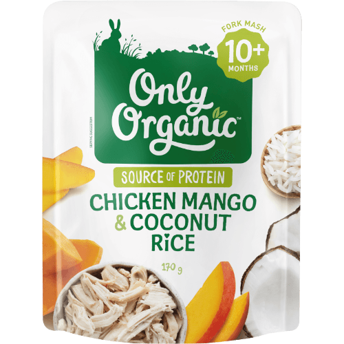 Only Organic Mango Chicken & Coconut Rice 10+ Months