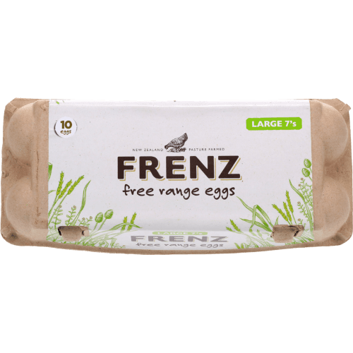 Frenz Certified Free Range Size 7 Eggs 10 pack