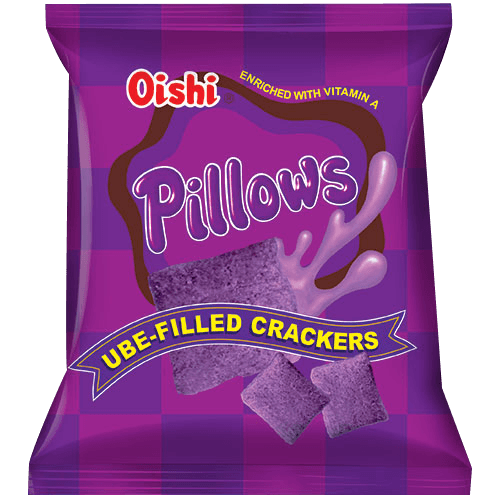 Oishi Pillows Ube-Filled Crackers