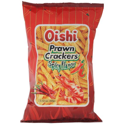 Oishi Spicy Flavour Prawn Crackers