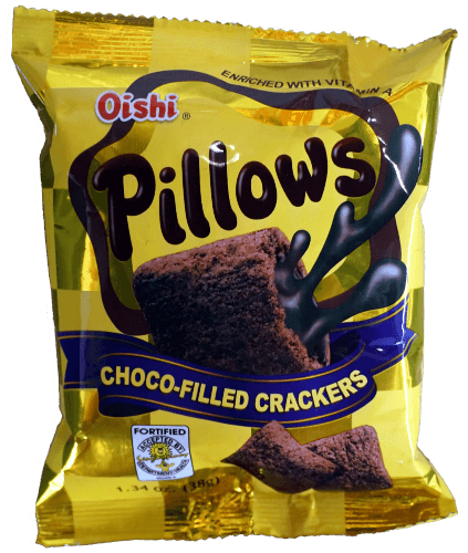 Oishi Choco Filled Cracker Pillows