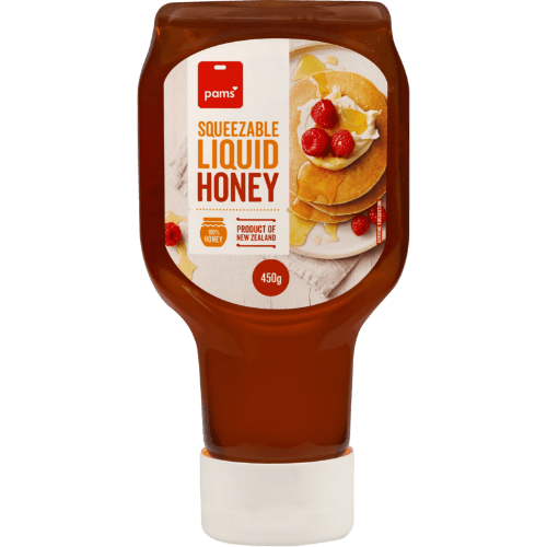 Pams Squeezable Liquid Honey 450 g