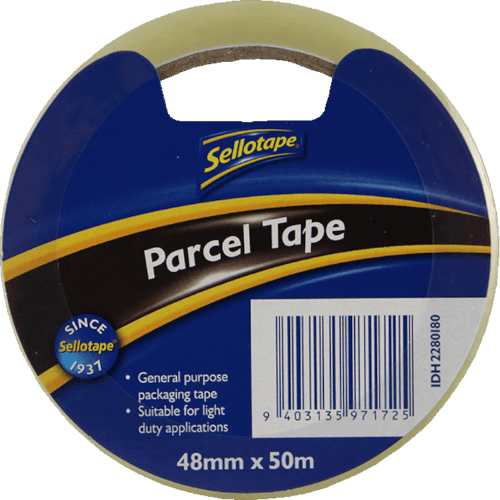 Sellotape Economy Parcel Tape Clear 48mm x 50m