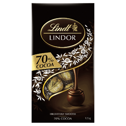 Lindt Lindor 70% Cocoa Chocolates Pouch
