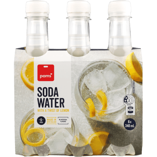 Pams Soda Water With A Twist Of Lemon