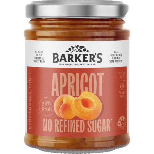 Barker's Apricot Spreadable Fruit Preserve