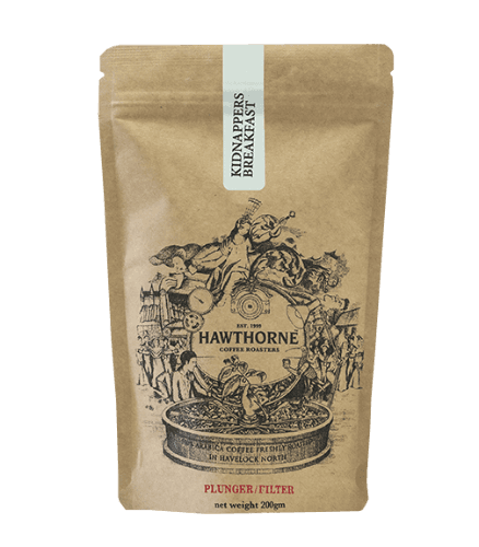 Hawthorne Coffee Roasters Kidnappers Breakfast Plunger Filter Coffee