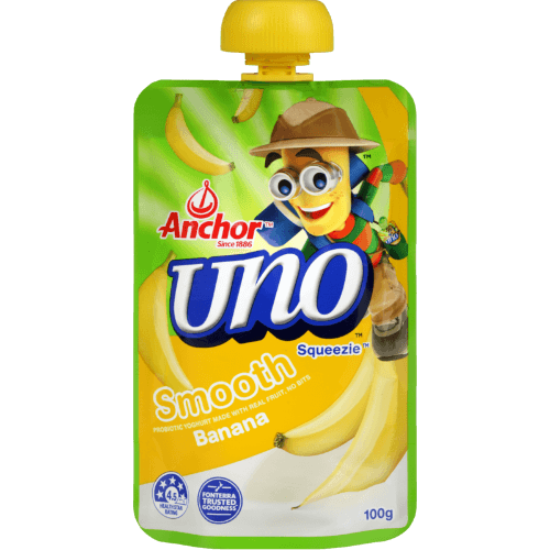 Anchor Uno Squeezie Smooth Banana Yoghurt