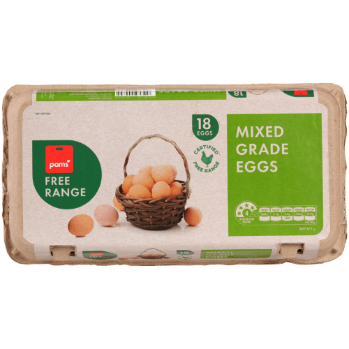Pams Free Range Mixed Grade Eggs