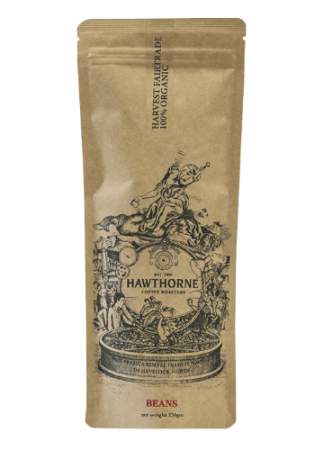 Hawthorne Coffee Roasters Harvest Fairtrade 100% Organic Coffee Beans 250 g