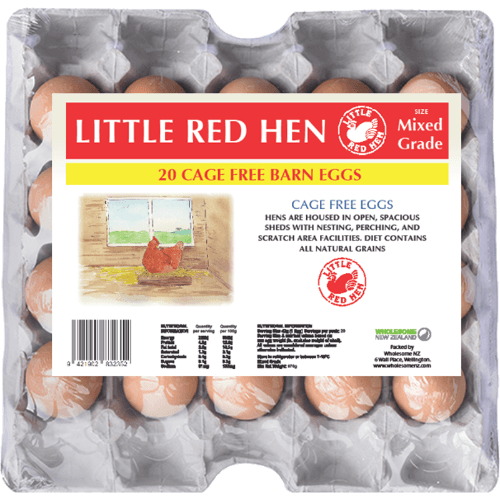 Little Red Hen Cage Free Mixed Grade Barn Eggs 20 pack