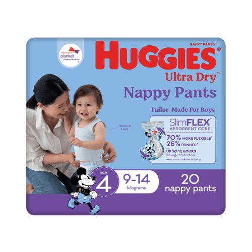 Huggies Ultra Dry Nappy Pants For Boys Size 4 9-14kg
