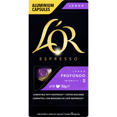 L'OR Espresso Lungo Profondo Intensity 8 Coffee Capsules