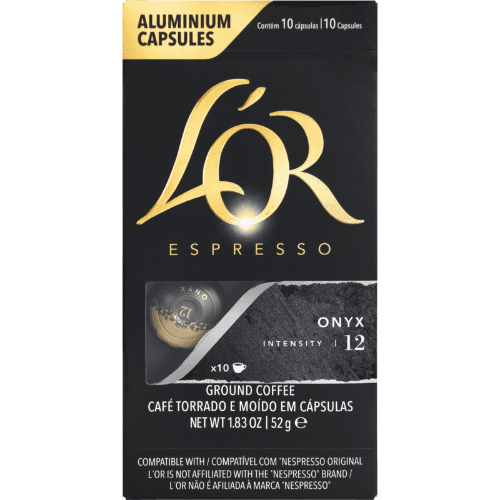 L'OR Onyx Intensity 12 Coffee Capsules