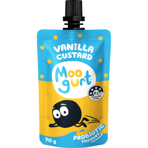 Moogurt Vanilla Custard Probiotic Yoghurt Pouch