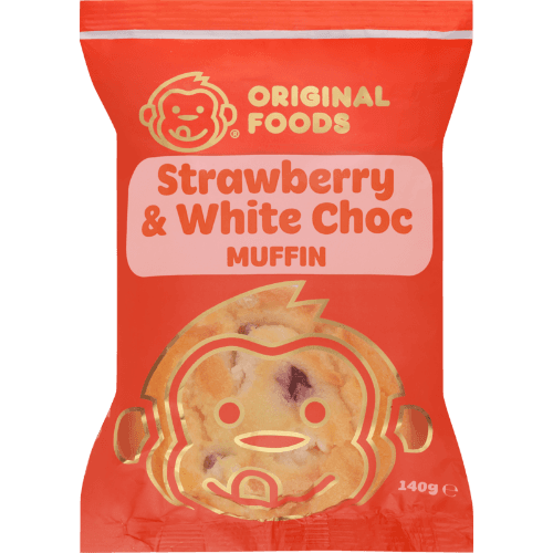 Original Foods Strawberry & White Choc Muffin Wrapped