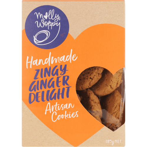 Molly Woppy Handmade Zingy Ginger Delight Artisan Cookies
