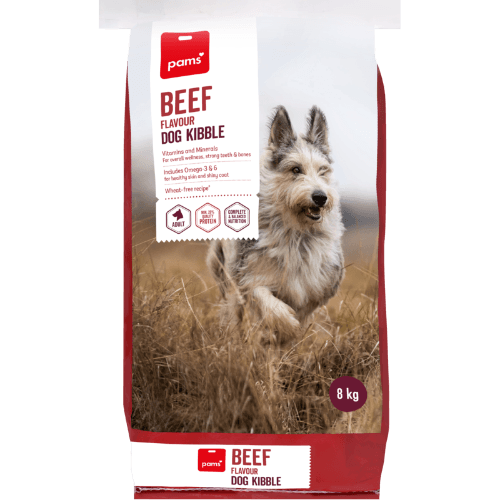 Pams Beef Flavour Dog Kibble