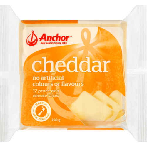 Anchor Cheddar Processed Cheese Slices